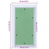 vidaXL Access Panel White 25 x 45 cm Aluminium and Plasterboard