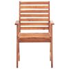 vidaXL Patio Dining Chairs 2 pcs with Cushions Solid Acacia Wood