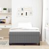 vidaXL Box Spring Bed Light Grey 47.24 x 78.74 in Velvet