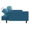 vidaXL Sofa Set Blue Velvet, wood, foam Medium