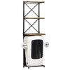 vidaXL Tractor Wine Cabinet White 19.3"x12.2"x67.7" Rough Mango Wood