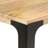 vidaXL Dining Table Natural wooden color and black