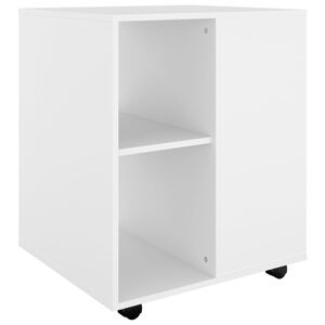 vidaXL Storage Cabinet White Engineered wood Medium Sleek