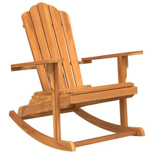 vidaXL Garden Rocking Adirondack Chair Teak Solid teak wood Medium