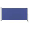 vidaXL Side Awning Blue Polyester fabric with PU coating and iron frame
