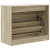vidaXL Shoe Cabinet Sonoma Oak Engineered Wood Compact Shoe Cabinet