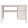 vidaXL Desk White Solid pine, MDF Medium Desk Rectangular Minimalist