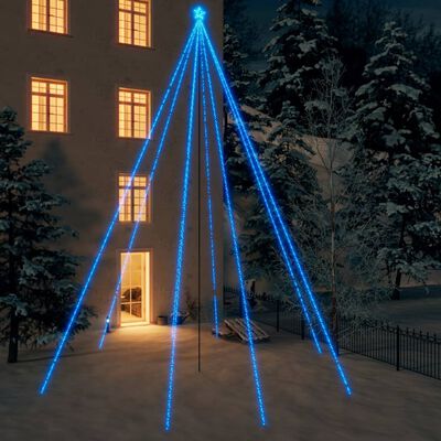 vidaXL Christmas Tree Lights Indoor Outdoor 1300 LEDs Blue 26 ft