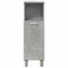 vidaXL Bathroom Cabinet Concrete Grey Engineered Wood 11.8x11.8x37.4 in
