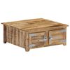 vidaXL Coffee Table Natural Mango Wood Solid Mango Wood Compact
