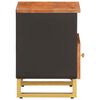 vidaXL Bedside Cabinet Set of 2 Brown and Black