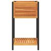 vidaXL Garden Planter Brown Solid Acacia wood, Powder-coated steel Medium