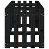 vidaXL Garden Raised Bed Black Solid pine wood Large Durable