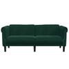 vidaXL Sofa Dark Green Velvet (100% polyester), plywood, solid wood