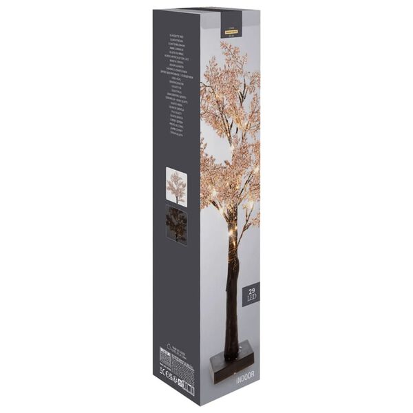 Ambiance Artificial Christmas Tree White Polypropylene Small Cone-shaped