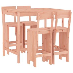 vidaXL Garden Bar Set Natural Wood Solid Douglas Fir wood Medium Durable