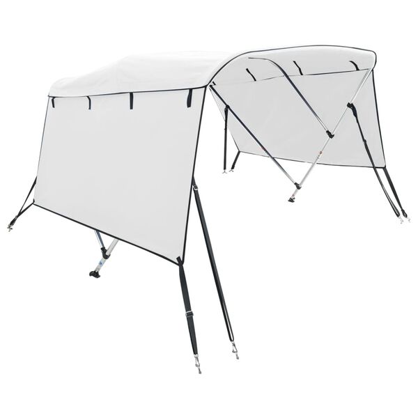vidaXL 3-bow Bimini Top with Sidewalls 72.0x(66.9-71.7)x53.9"
