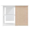 vidaXL Corner Desk White Engineered Wood Large Corner Desk Other