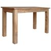 vidaXL Dining Table Natural wood finish Solid mahogany wood