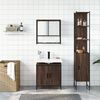 vidaXL Bathroom Furniture Set Brown oak