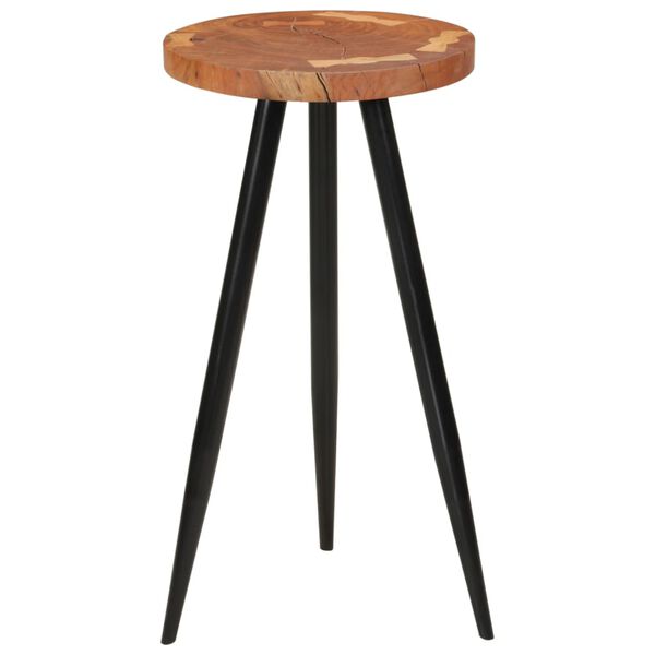 vidaXL Bar Table Honey-colored, Black Solid Acacia wood Medium