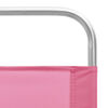 vidaXL Beach Chair Set of 2 Pink Oxford fabric with PE coating, steel
