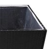 vidaXL Garden Planter Black and Transparent