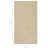 vidaXL Rug Cream 100% PP 31.5 x 59.1 in Area Rug Rectangular