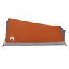 vidaXL Camping Tent 2-Person Gray and Orange Waterproof