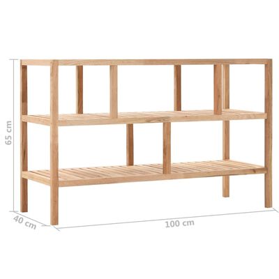 vidaXL Bathroom Shelf Solid Walnut Wood 39.4"x15.7"x25.6"