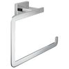 Kleine Wolke Towel Holder Silver Brass Standard Wall mounting