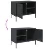 vidaXL TV Cabinet Set of 2 Anthracite Steel Standard TV Cabinet