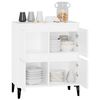 vidaXL Sideboard White Engineered wood, Metal Medium Sideboard