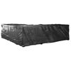 vidaXL Garden Furniture Cover Set of 2 Black Polyethylene