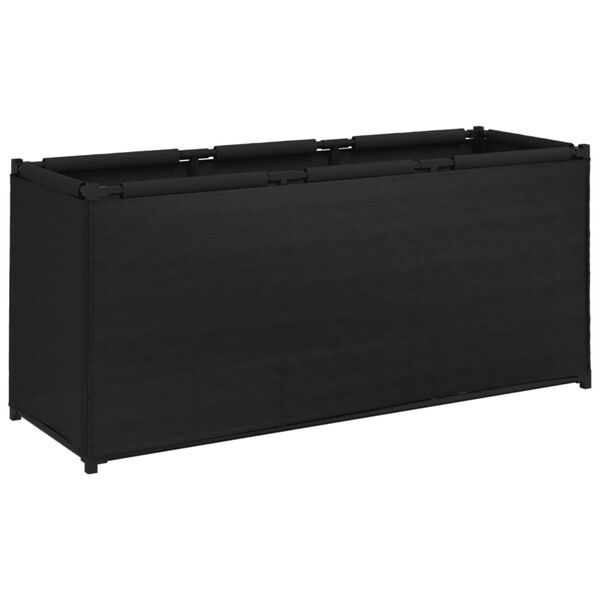 vidaXL Storage Box Black Non-woven fabric, Iron Medium Storage Box