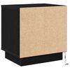 vidaXL Bedside Cabinet 2 pcs Black 17.32 x 13.58 x 17.72 in