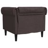 vidaXL Chesterfield Sofa Chair Dark Brown