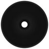 vidaXL Luxury Bathroom Basin Round Matt Black 12.8x5.5" Ceramic