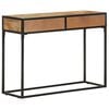 vidaXL Console Table Natural brown, Black