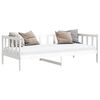 vidaXL Day Bed White Solid pine wood 35.4 x 78.7 in