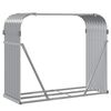 vidaXL Log Holder Light Gray 47.2"x17.7"x39.4" Galvanized Steel