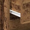 vidaXL Bedside Cabinet with Drawer Old Wood 17.72 x 13.39 x 17.52 in