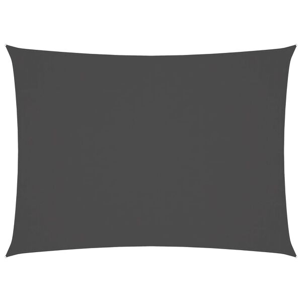 vidaXL Sunshade Sail Oxford Fabric Rectangular 6.6x11.5' Anthracite
