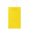 vidaXL Paper Bags 50 pcs with Handles Yellow 21x11x36 cm