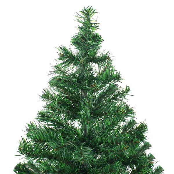 vidaXL Christmas Tree Green PVC, Plastic 70.9 in Ornaments