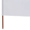 vidaXL Wind Screen White Non-woven fabric and wood Large Foldable