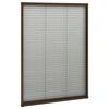vidaXL Window Screen Brown, Black Aluminum, Fiberglass 31.5 x 47.2 in