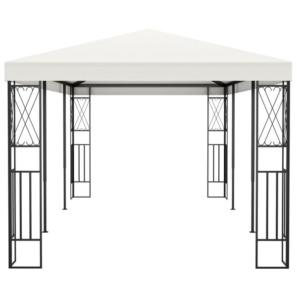 vidaXL Gazebo Cream Polyester Large Durable Gazebo Rectangular