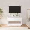 vidaXL TV Cabinet White Engineered Wood 27.6x16.1x17.3 in TV Cabinet