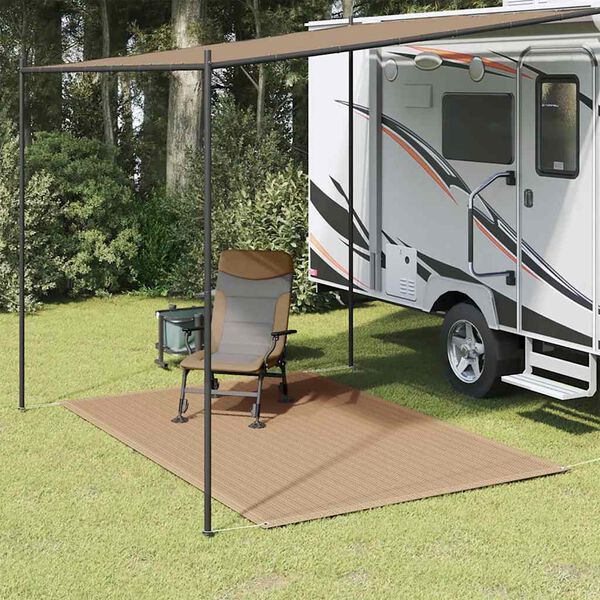 vidaXL Tent Carpet 98.4x78.7" Taupe